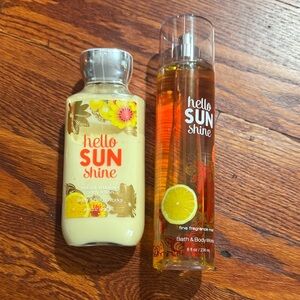 Bath & Body Works Hello Sunshine Set - Yellow and Orange